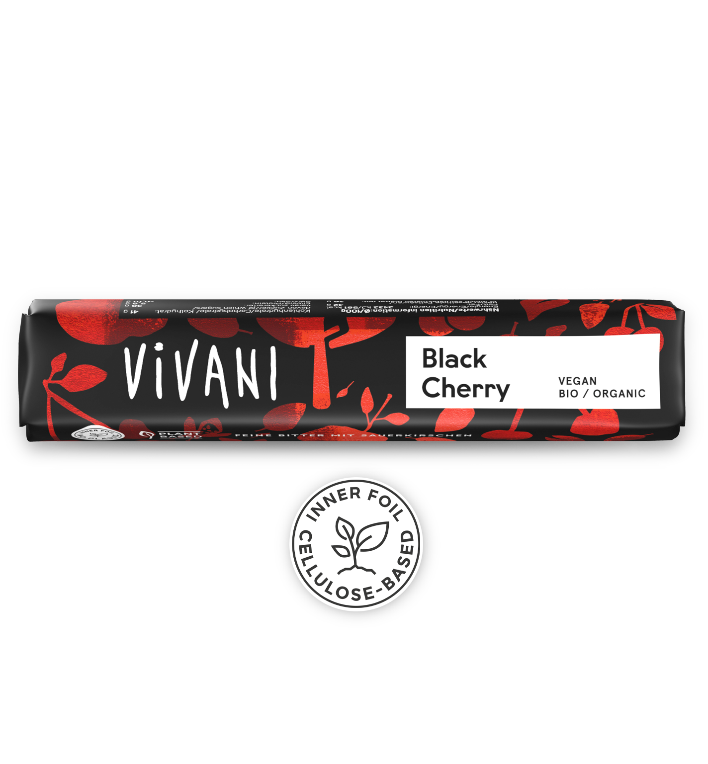 オーガニックチョコレートバー ブラックチェリー – ViVANI
